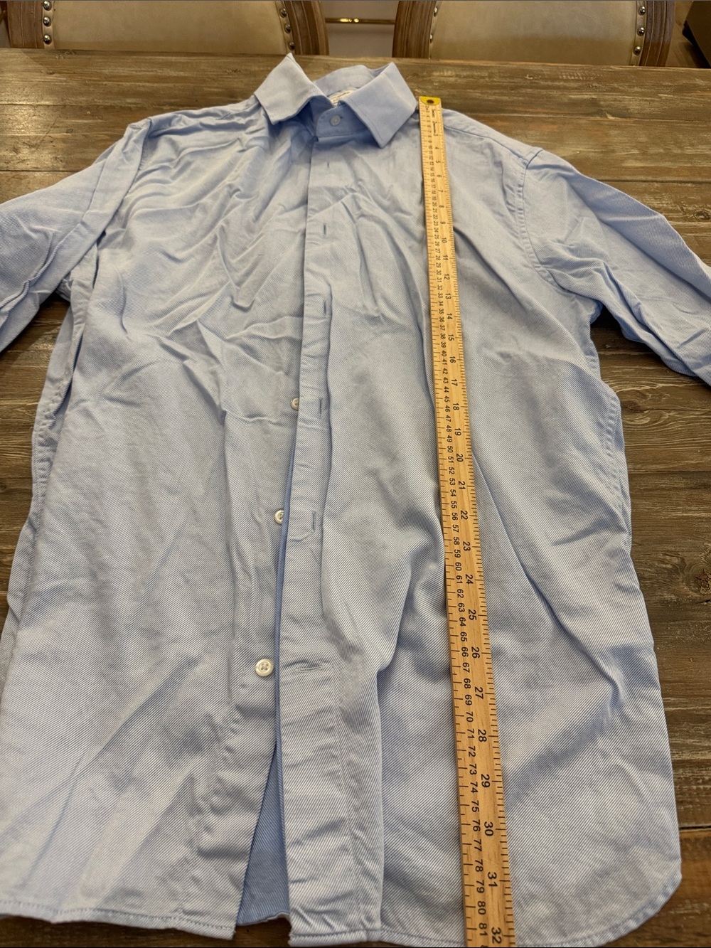 Banana Republic Light Blue Men's Dress Shirt - Classic Button Front